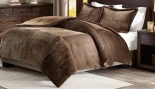 Thumbnail 3: Madison Park Madison Park Jackson Plush Down Alternative Comforter Set 