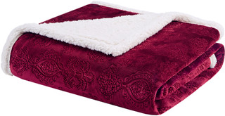 Thumbnail 4: Madison Park Madison Park Oversized Textured Plush Throw 