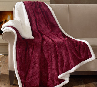 Thumbnail 2: Madison Park Madison Park Oversized Textured Plush Throw 