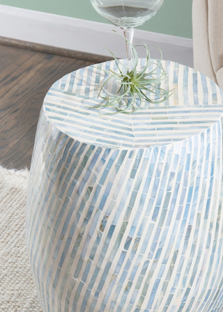 Thumbnail 6: Linon Linon Kylo Drum Accent Table - 14x14x20 