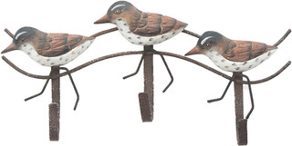 Thumbnail 1: T.I. Design T.I. Design Shorebirds Triple Hook Metal Wall Decor 
