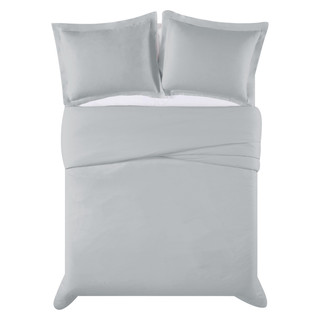 Thumbnail 15: Truly Calm Truly Calm Silver Cool Gray Duvet Set 