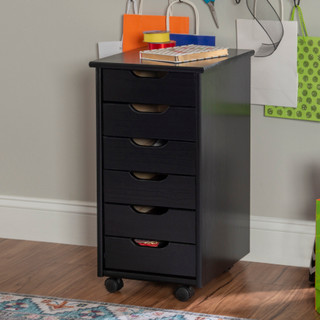 Thumbnail 4: Linon Linon Celia Six Drawer Cart 
