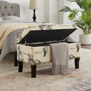 Thumbnail 4: Linon Linon Danby Ottoman 