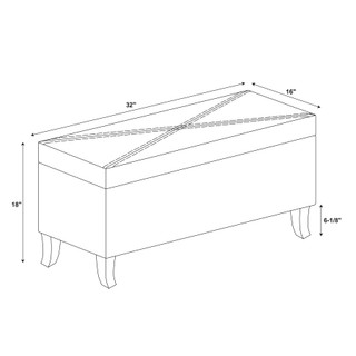 Thumbnail 16: Linon Linon Danby Ottoman 