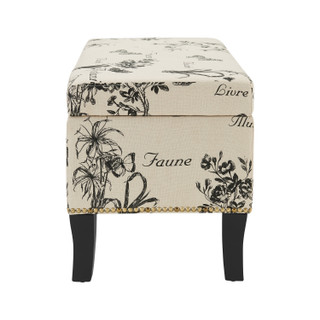 Thumbnail 8: Linon Linon Danby Ottoman 