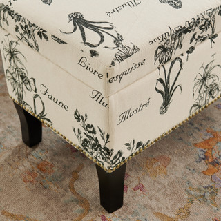 Thumbnail 12: Linon Linon Danby Ottoman 