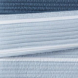 Thumbnail 8: Brooklyn Loom Brooklyn Loom Niari Stripe Quilt Set 