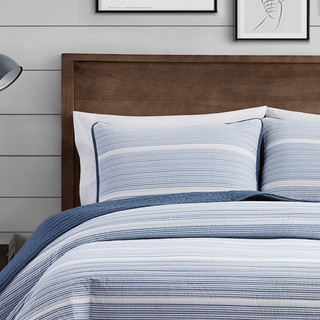 Thumbnail 6: Brooklyn Loom Brooklyn Loom Niari Stripe Quilt Set 