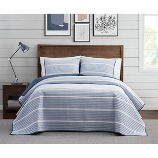 Thumbnail 1: Brooklyn Loom Brooklyn Loom Niari Stripe Quilt Set 