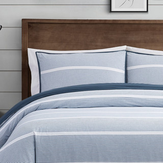 Thumbnail 9: Brooklyn Loom Brooklyn Loom Niari Stripe Duvet Cover Set 