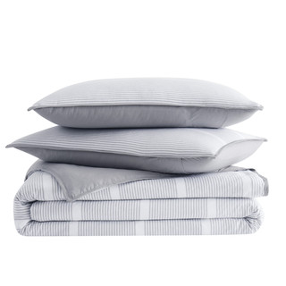 Thumbnail 6: Brooklyn Loom Brooklyn Loom Niari Stripe Duvet Cover Set 