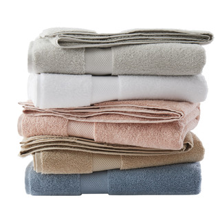 Thumbnail 8: Brooklyn Loom Brooklyn Loom 6-pc Solid Turkish Cotton Towel Set 