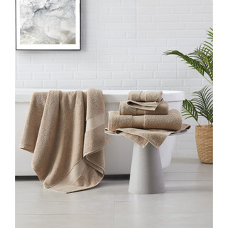 Thumbnail 4: Brooklyn Loom Brooklyn Loom 6-pc Solid Turkish Cotton Towel Set 
