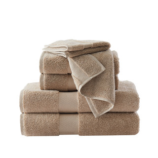Thumbnail 2: Brooklyn Loom Brooklyn Loom 6-pc Solid Turkish Cotton Towel Set 