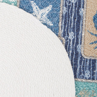 Thumbnail 3: Homewear Homewear 2-pk. Coastal Patchwork Round Placemat Set 