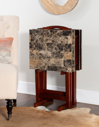 Thumbnail 2: Linon Linon Fitz Tray Table Set 