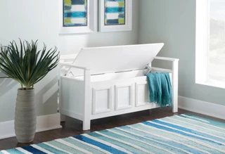 Thumbnail 4: Linon Linon Conyers Storage Bench 