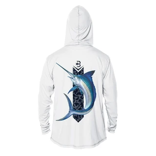 Thumbnail 2: BRINY Briny Marlin Mens Hooded Performance Fishing Shirt 