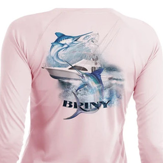 Thumbnail 6: BRINY Briny Dually Marlin Womens Long Sleeve Fishing Shirt 