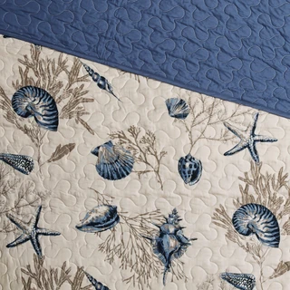 Thumbnail 44: Madison Park Madison Park Bayside Reversible Coverlet Set 