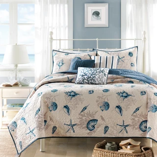 Thumbnail 8: Madison Park Madison Park Bayside Reversible Coverlet Set 