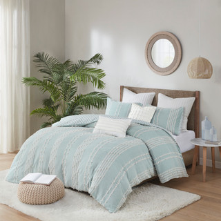 Thumbnail 3: Ink + Ivy INK+IVY Kara Cotton Jacquard Duvet Cover Set 