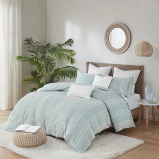 Thumbnail 1: Ink + Ivy INK+IVY Kara Cotton Jacquard Duvet Cover Set 