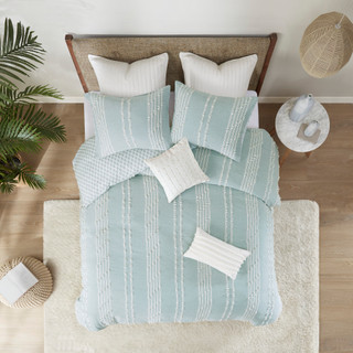 Thumbnail 12: Ink + Ivy INK+IVY Kara Cotton Jacquard Duvet Cover Set 