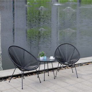 Thumbnail 2: DUKAP Sassio 3 Piece Conversation Patio Set with Cushions 