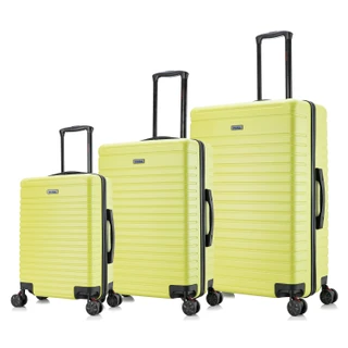 Thumbnail 1: INUSA INUSA Deep Hardside Lightweight Spinner 3 pc Luggage Set 