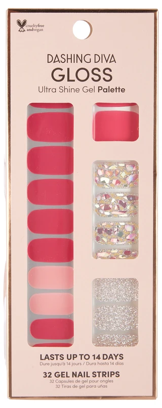 Thumbnail 2: DASHING DIVA Dashing Diva Ultra Shine Gel Palette 32 Gel Nail Strips 