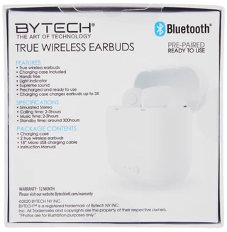 Thumbnail 4: BYTECH Bytech Bluetooth True Wireless Earbuds 