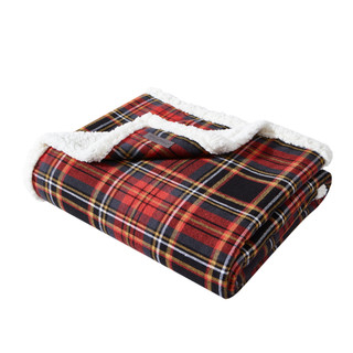 Thumbnail 2: Eddie Bauer Eddie Bauer Mountain Tartan Flannel Reversible Throw 