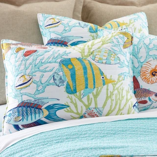 Thumbnail 14: Levtex Home Levtex Home Beachwalk Coastal Reversible Quilt & Sham Set 