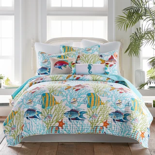 Thumbnail 2: Levtex Home Levtex Home Beachwalk Coastal Reversible Quilt & Sham Set 