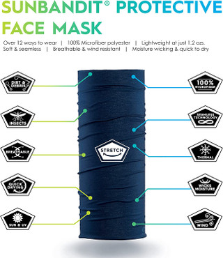 Thumbnail 4: Flying Fisherman Flying Fisherman Mens Blue Digi Camo Sunbandit Face Mask 