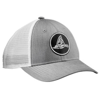Thumbnail 1: Flying Fisherman Flying Fisherman Mens Heather Gray Tailing Red Trucker Hat 