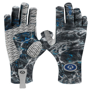 Thumbnail 2: Flying Fisherman Flying Fisherman Sunbandit Mossy Oak Blackfin Fishing Gloves 