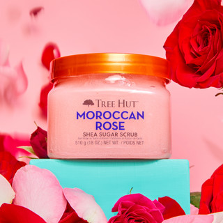 Thumbnail 12: Tree Hut Tree Hut 18 oz Moroccan Rose Shea Sugar Scrub 