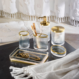 Thumbnail 10: Nicole Miller Louise Bathroom Collection Jar 