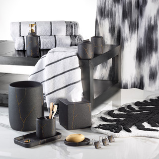 Thumbnail 4: Nicole Miller Sydney Bathroom Collection Tissue Box Cover 