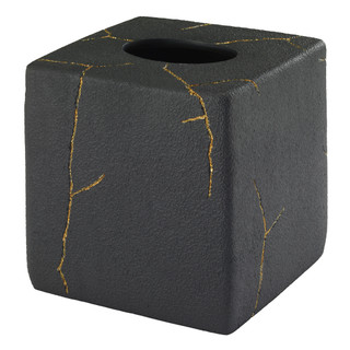 Thumbnail 1: Nicole Miller Sydney Bathroom Collection Tissue Box Cover 