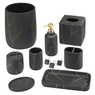 Thumbnail 5: Nicole Miller Sydney Bathroom Collection Tissue Box Cover 