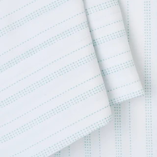 Thumbnail 1: Cathay Home Cathay Home 2pk Dotted Lines Microfiber Pillowcase Set 