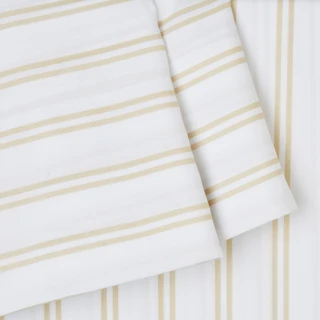 Thumbnail 3: Cathay Home Cathay Home 2pk Striped Microfiber Pillowcase Set 