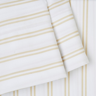 Thumbnail 1: Cathay Home Cathay Home 2pk Striped Microfiber Pillowcase Set 