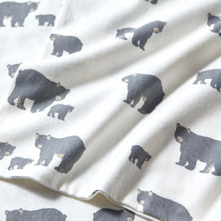 Thumbnail 6: Eddie Bauer Eddie Bauer Bear Family Cotton Flannel Sheet Set 