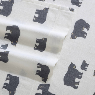 Thumbnail 10: Eddie Bauer Eddie Bauer Bear Family Cotton Flannel Sheet Set 