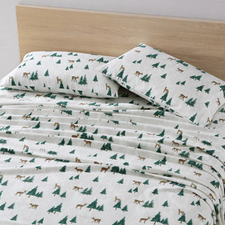 Thumbnail 1: Eddie Bauer Eddie Bauer Deer Hollow Cotton Flannel Sheet Set 